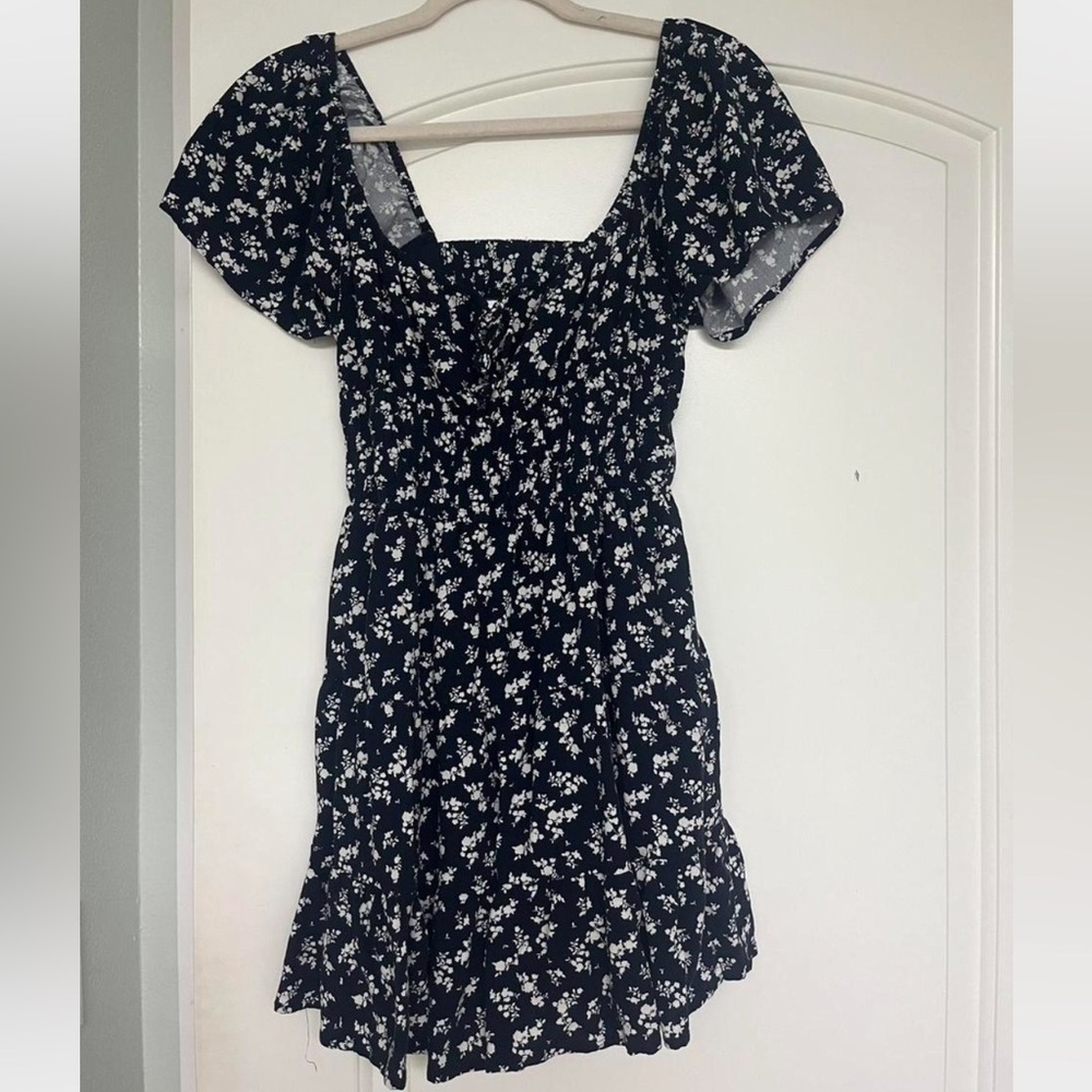 Hollister Blue Floral Midi Dress